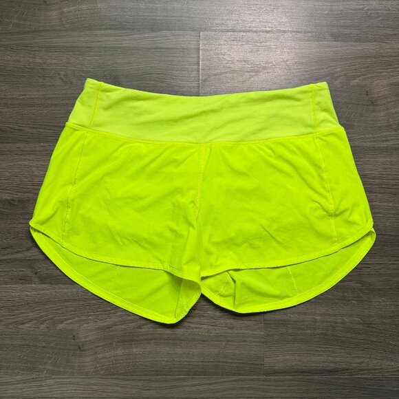 Lululemon Women's Speed Up Mid-Rise Short 4" - Yellow - Picture 4 of 11